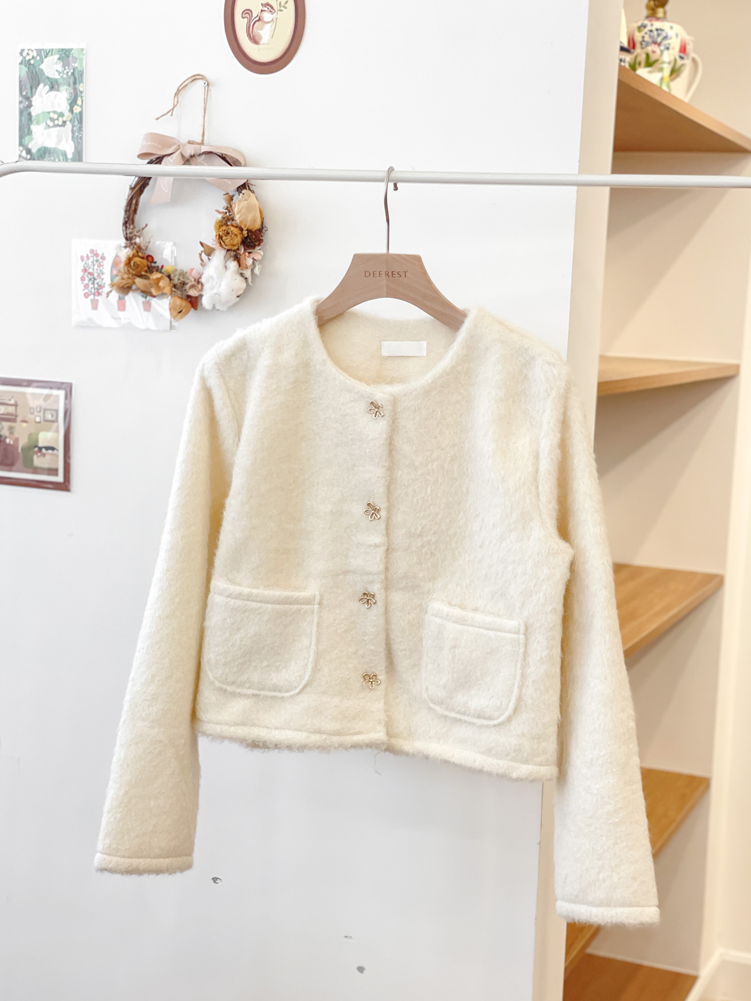 JK269 Akoya Purity Furry Jacket