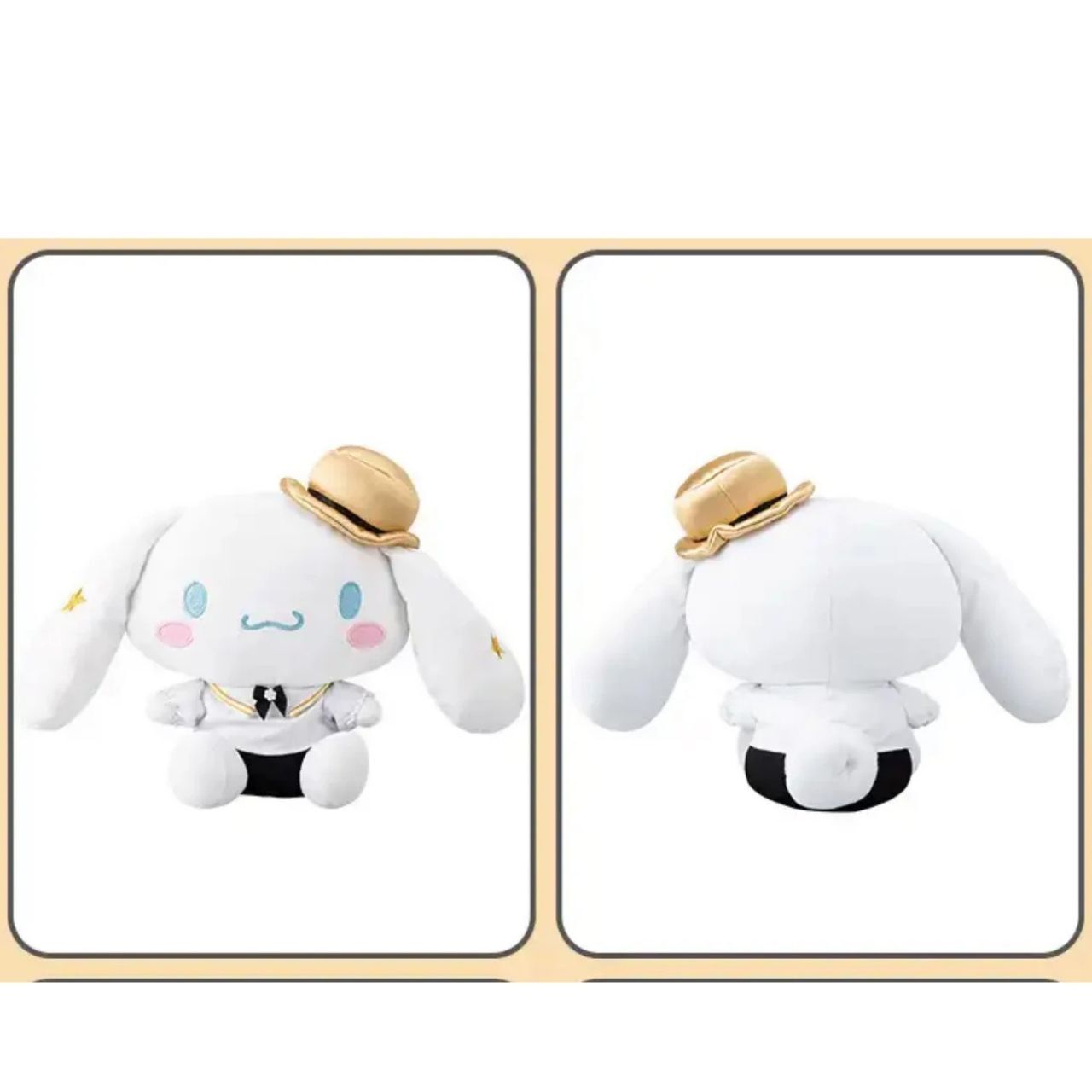 玉桂狗 - Sanrio 9吋毛絨公仔抱枕(黑金)