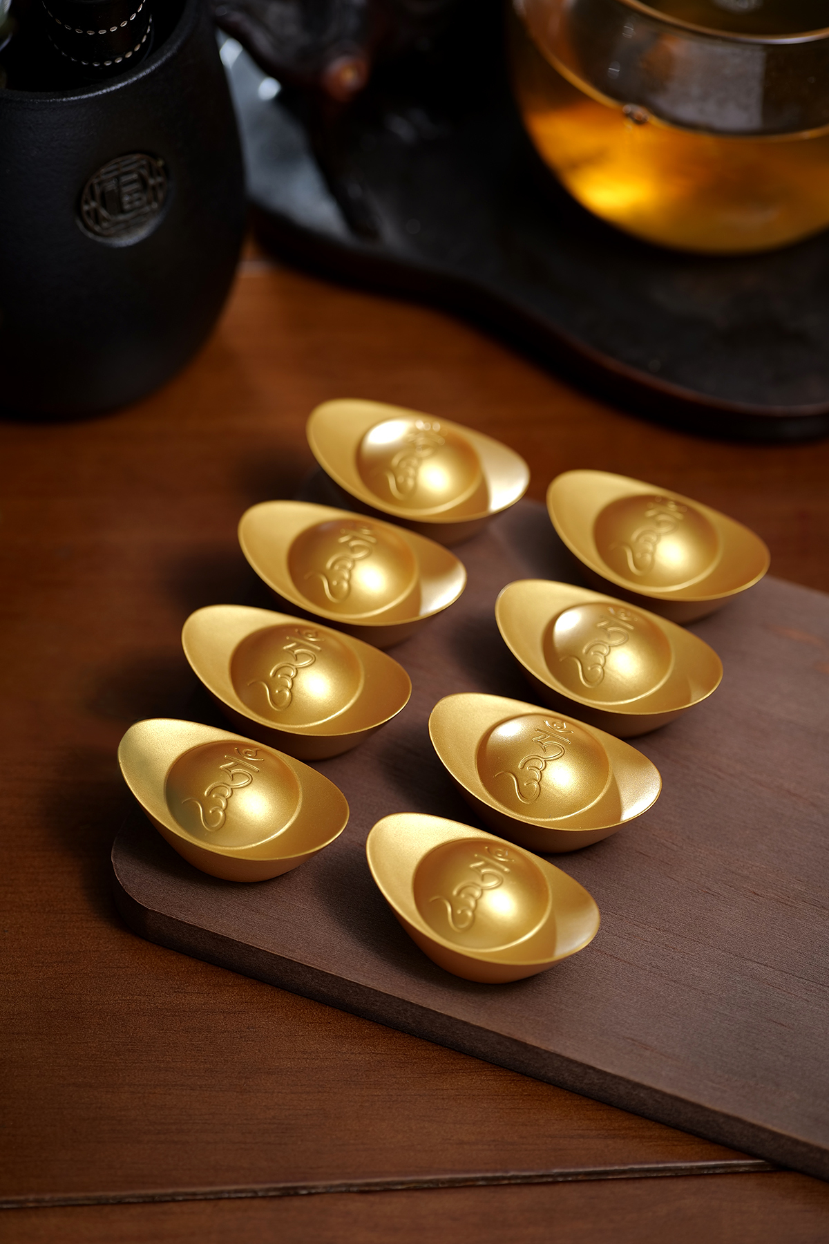 1223YT12-碧霞師傅YT-黑財神旺財元寶（6粒）(A12)