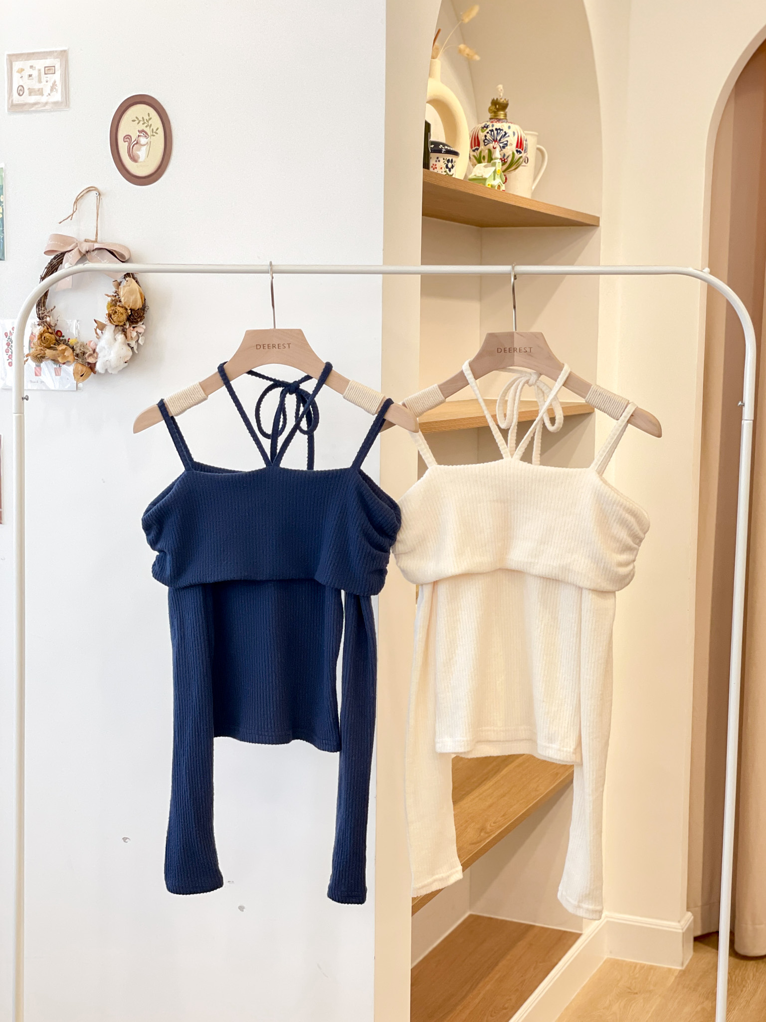 T1454 Berry Tied Off-shoulder Knit Top