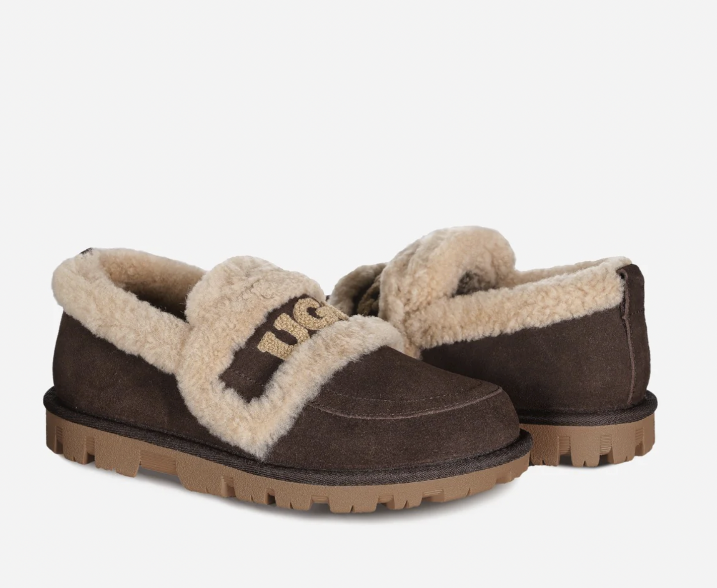 【4色入】UGG Ozlana Logo Shearling Loafer
