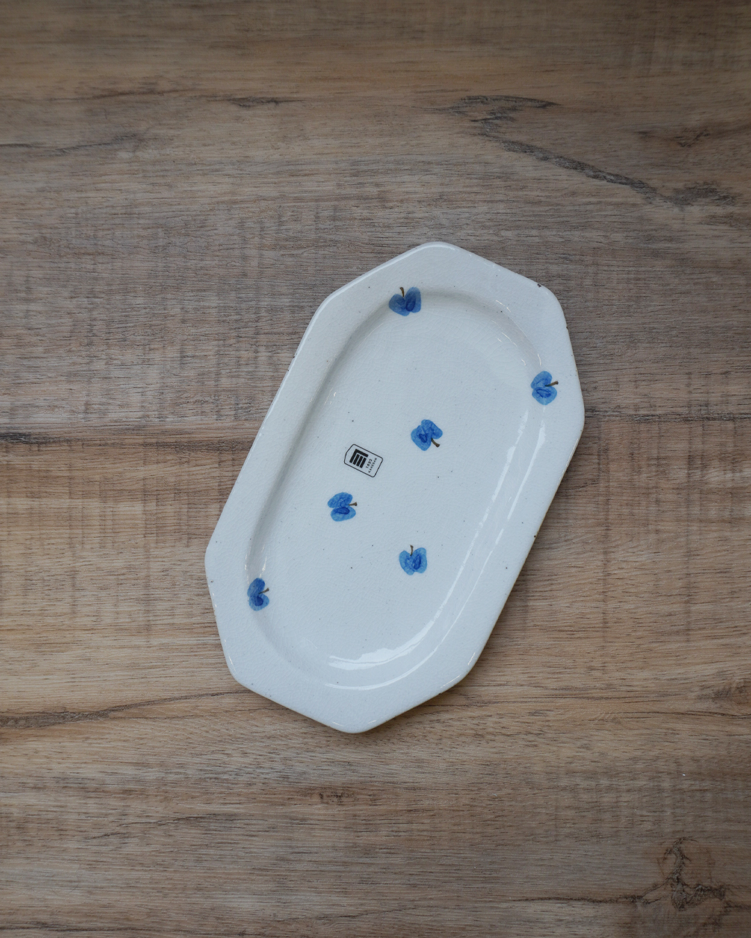 瀨戶燒 手繪粉引八角碟 ｜KANESAN1893