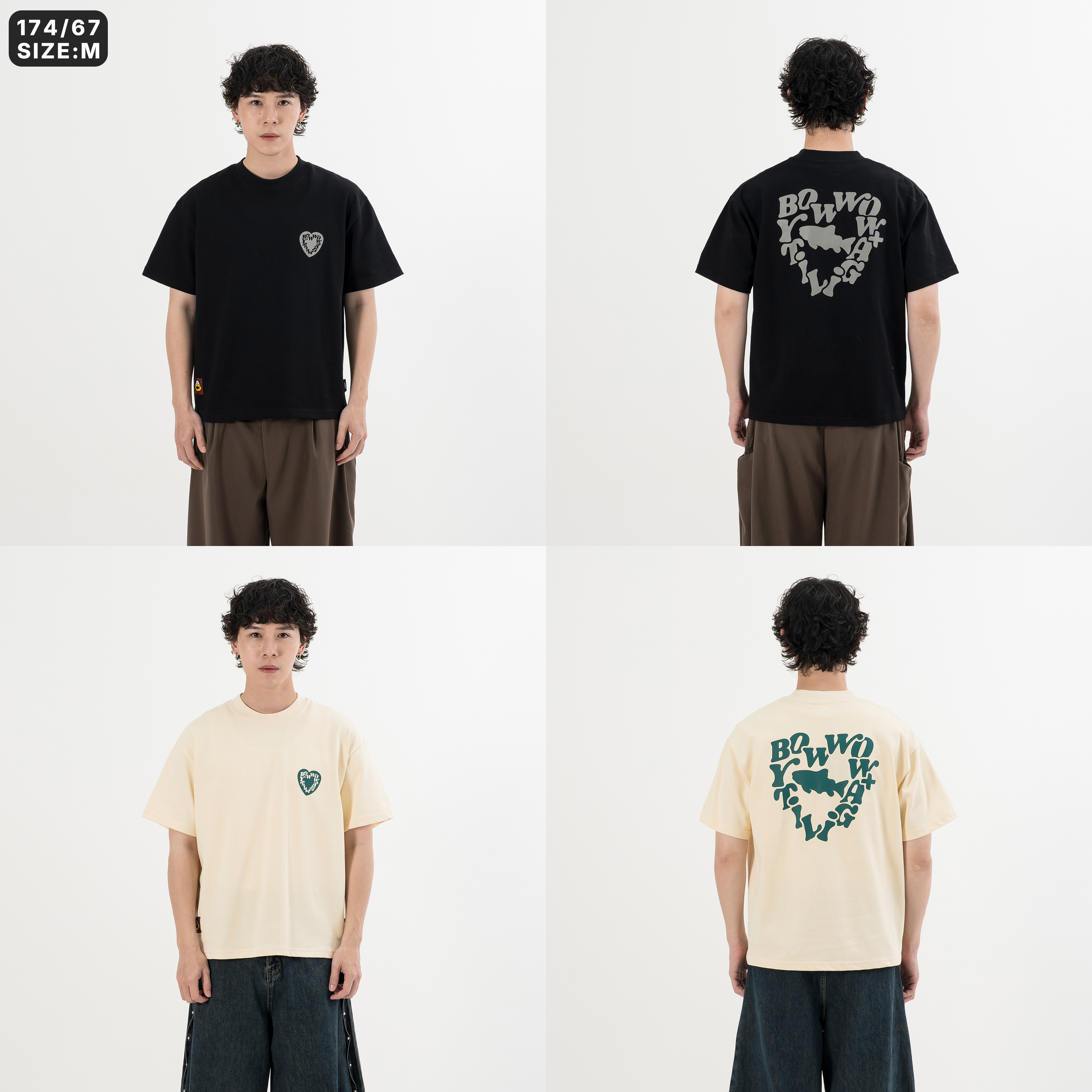 AGILITY x BOWWOW Heart Tee 愛心圖像 短袖Tee [BW2]