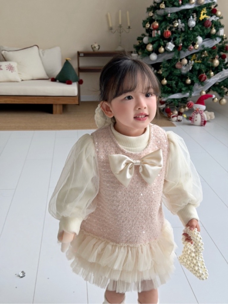 小香風鋪棉洋裝