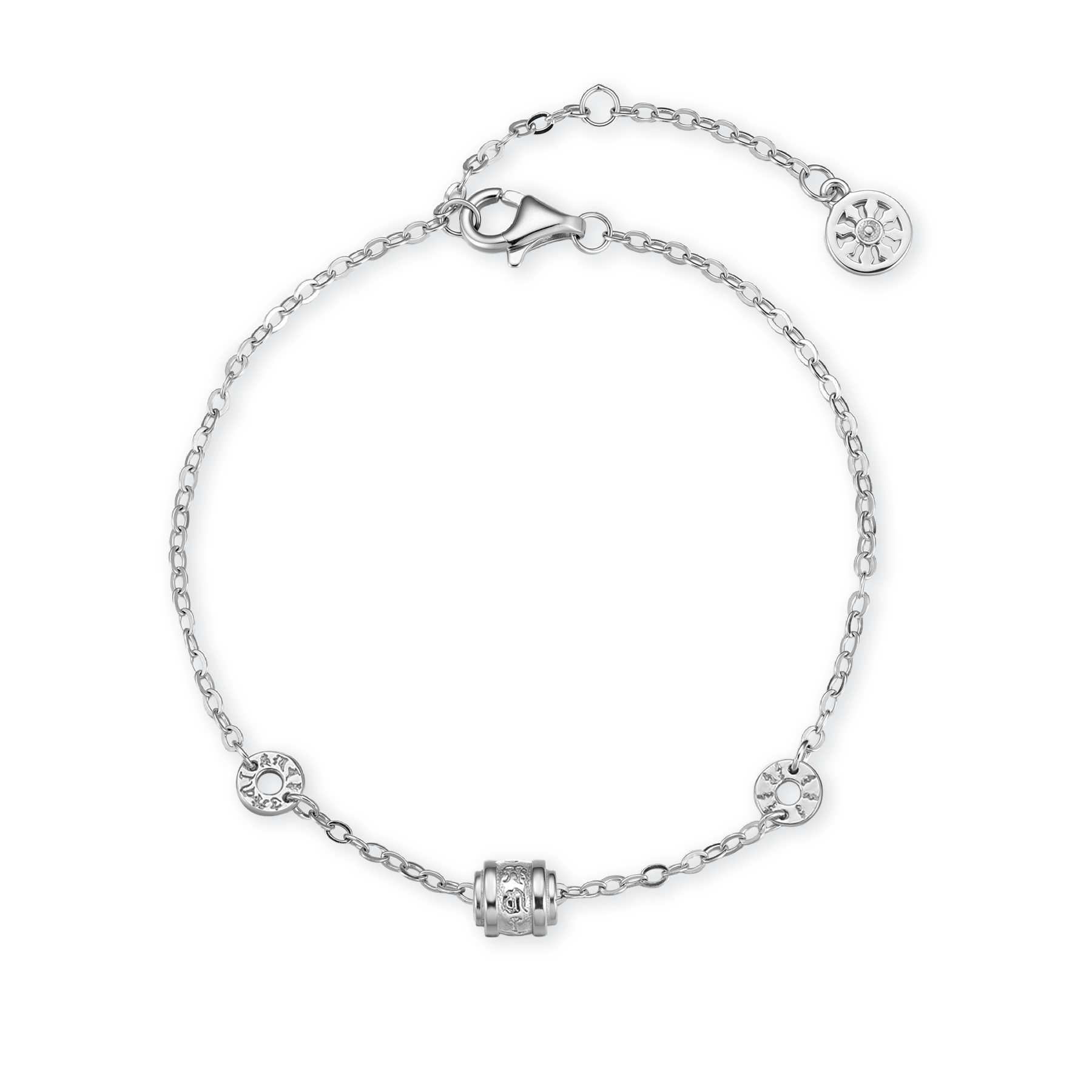 0225YKT12-碧霞師傅YKT-時來運轉法輪手鍊9K (黃金) A12A, (白金) A12B, (紅金) A12C, (純銀925) A12D