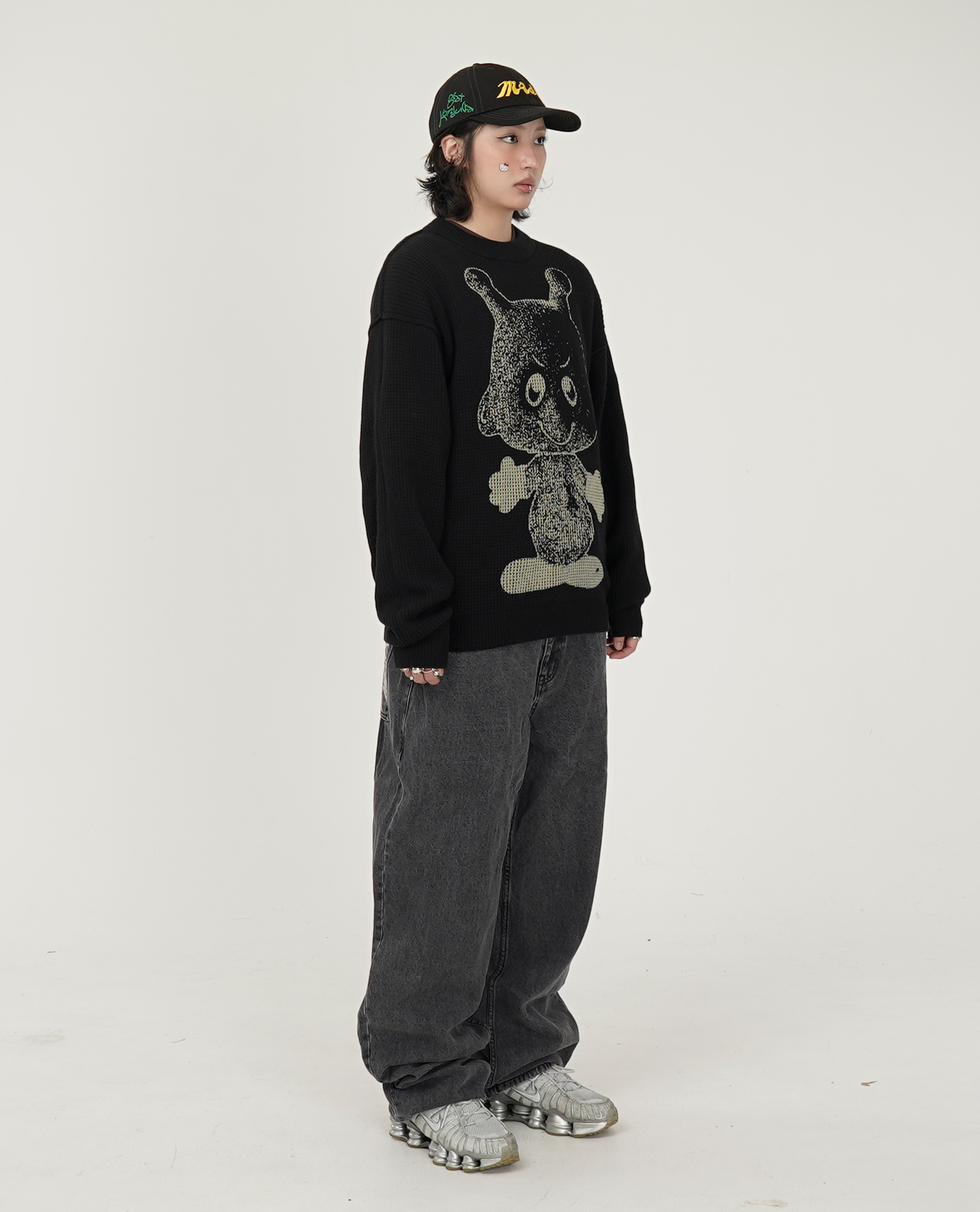 Dime Baggy Denim Pants (Knowtomatic Black) - 25 Holiday