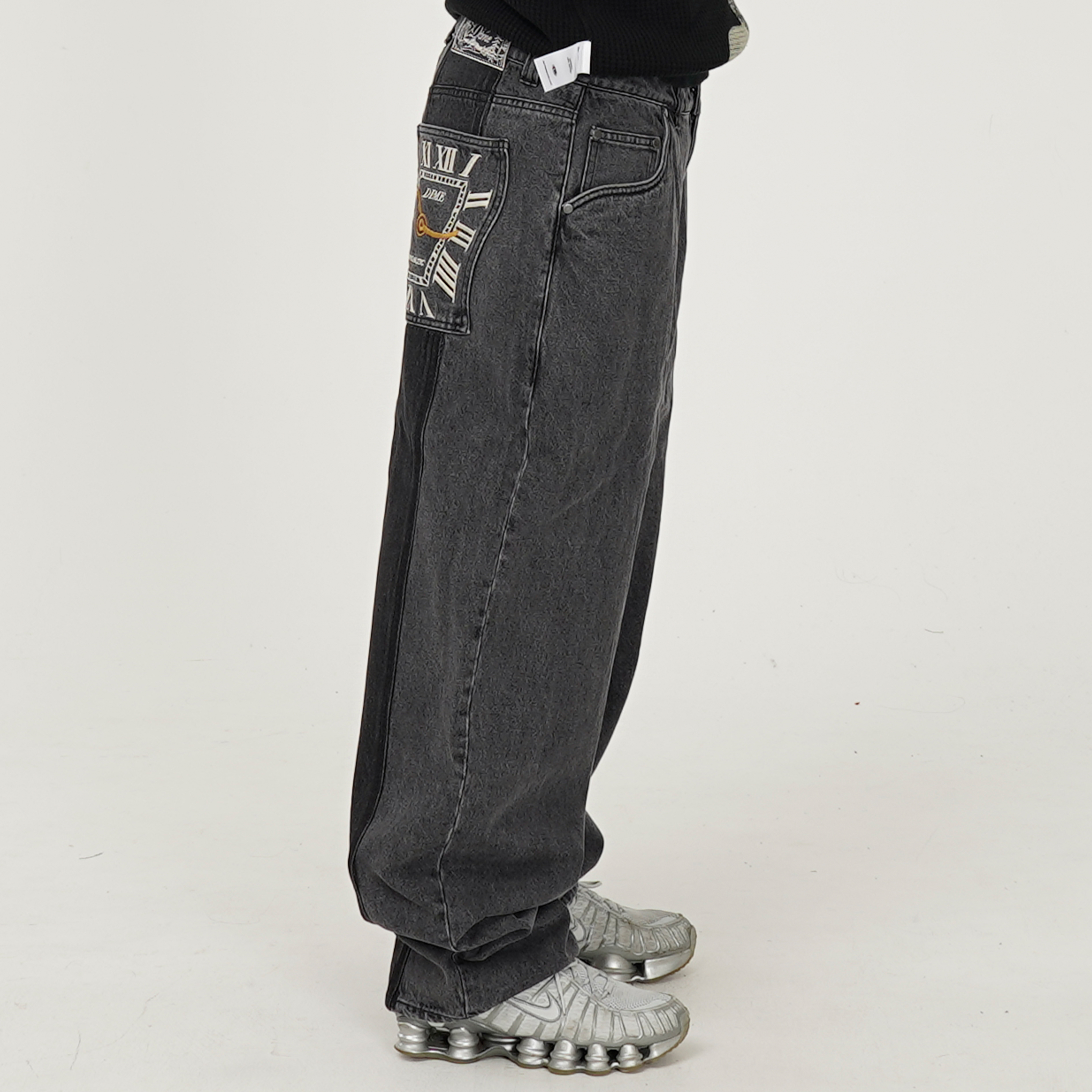 Dime Baggy Denim Pants (Knowtomatic Black) - 25 Holiday