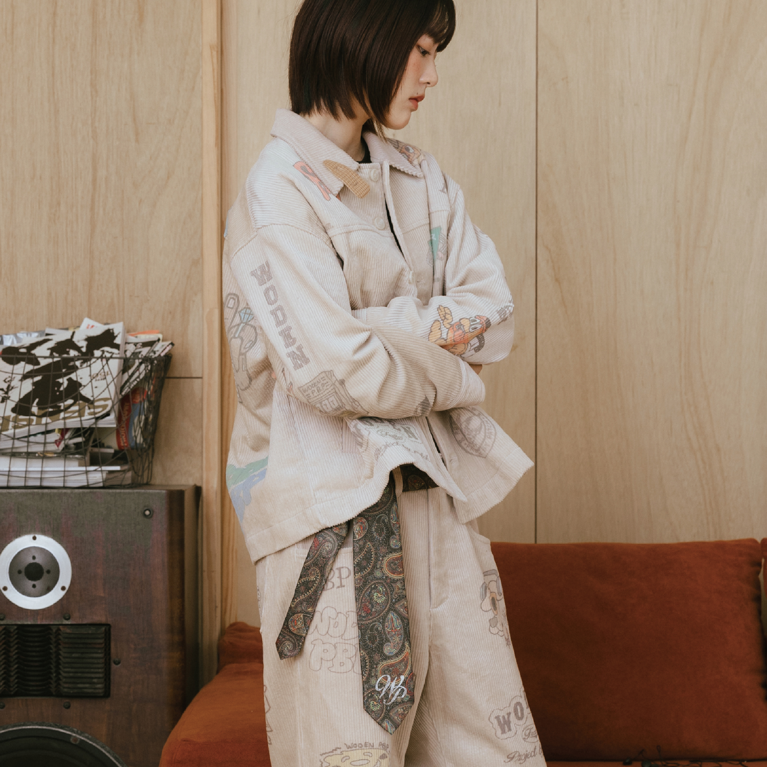 WODEN® x P.B.P Vintage Totem Tie 復古圖騰領帶