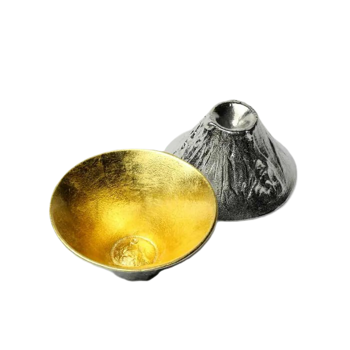 【能作 Nousaku】【金箔純錫】【Fujiyama】【富士山風情酒杯】【日本富山縣】