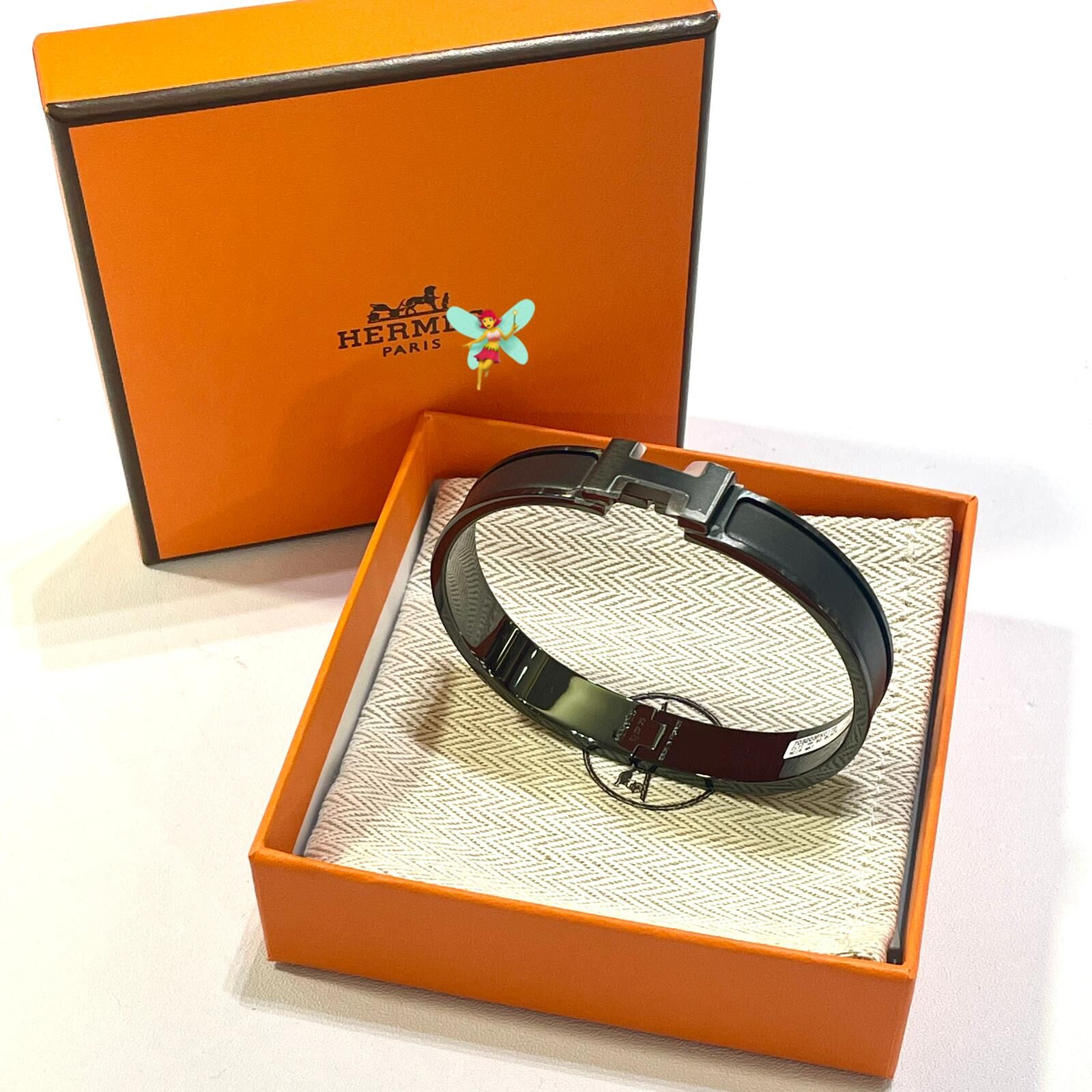 全新HERMES手鐲 ( 限量版黑色x磨砂 ) T5 CLIC H Bracelet H703203FK01T5 #BRAND NEW #香榭站正品