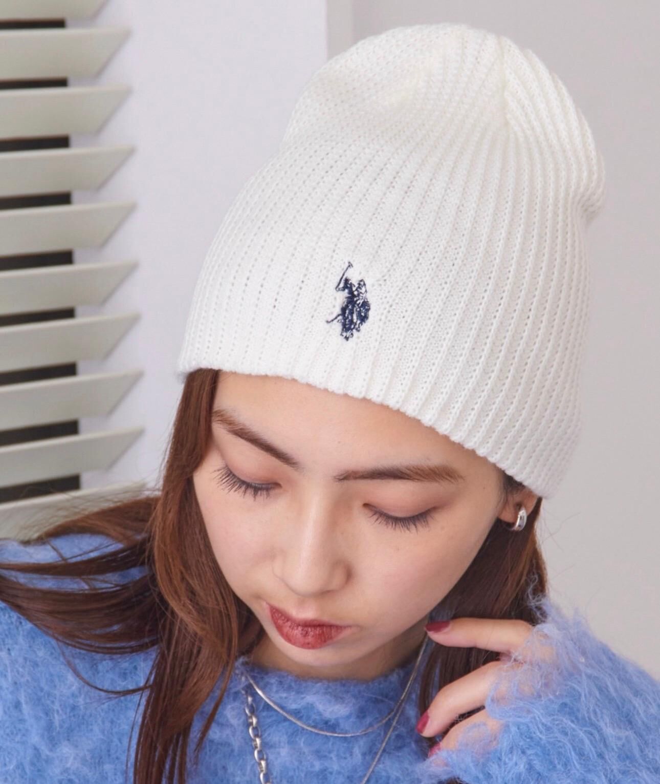 【預購】JN1219104 U.S. POLO ASSN.  刺繡logo針織冷帽