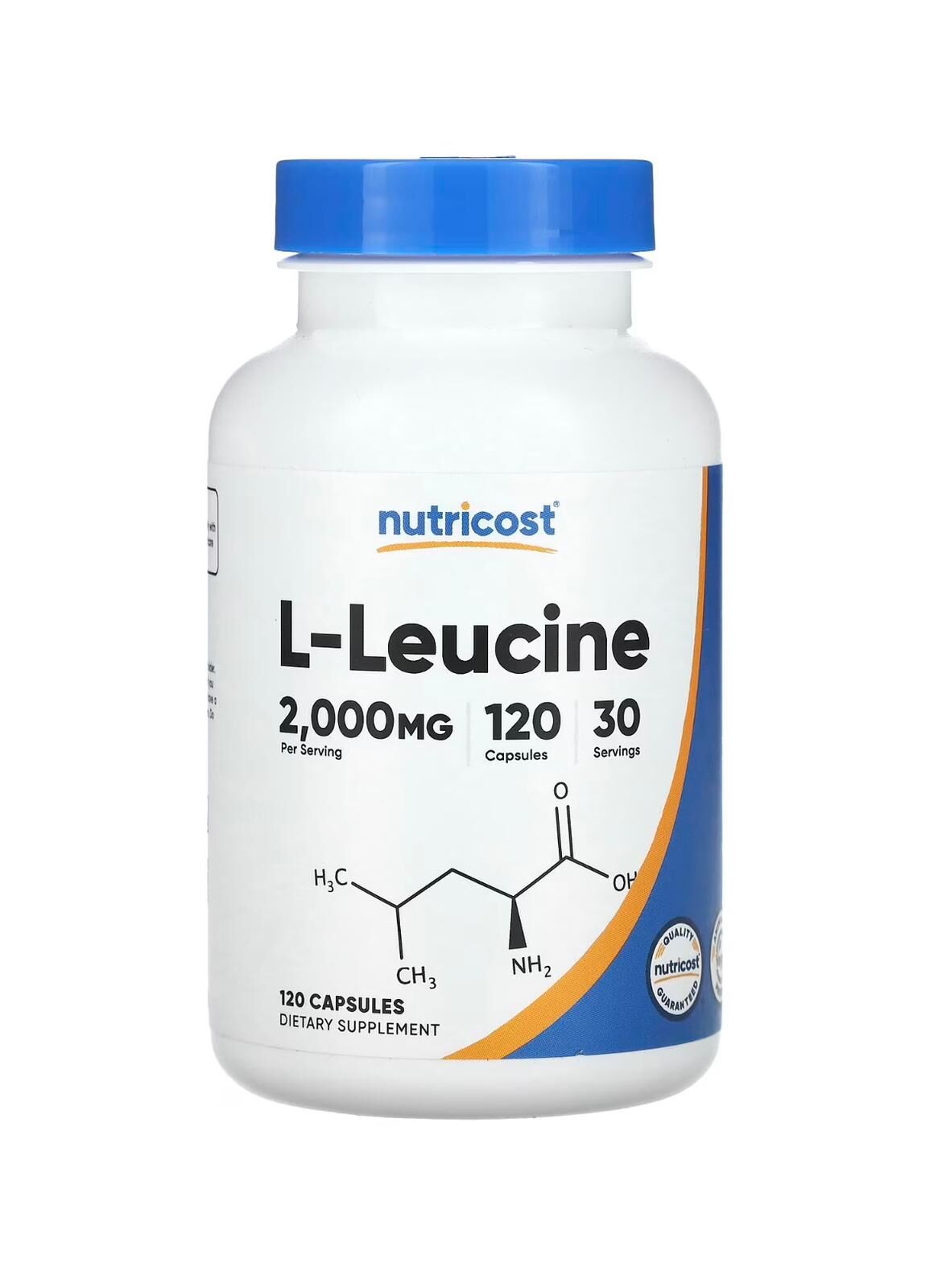 Nutricost, L-Leucine, 120 Capsules (500 mg per Capsule)