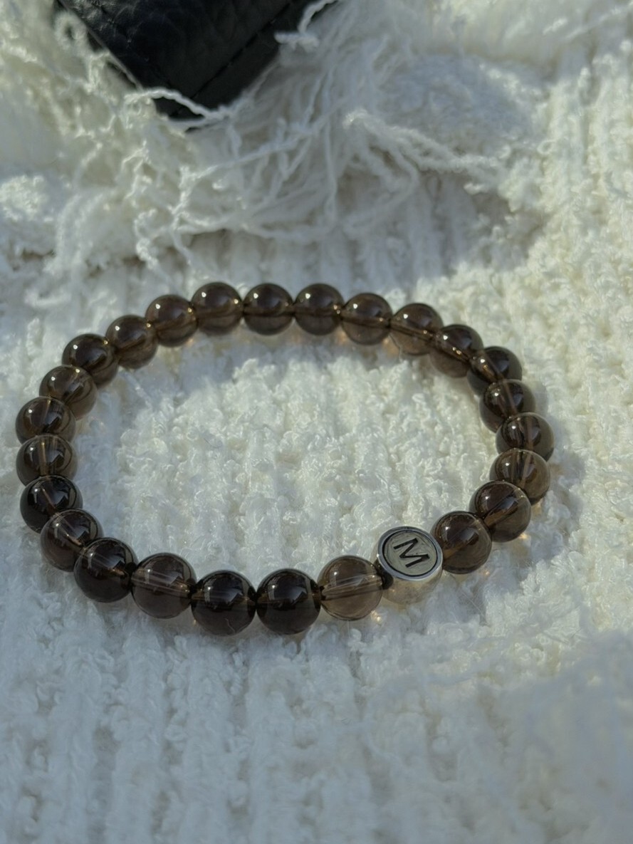 MD深煙茶晶手環