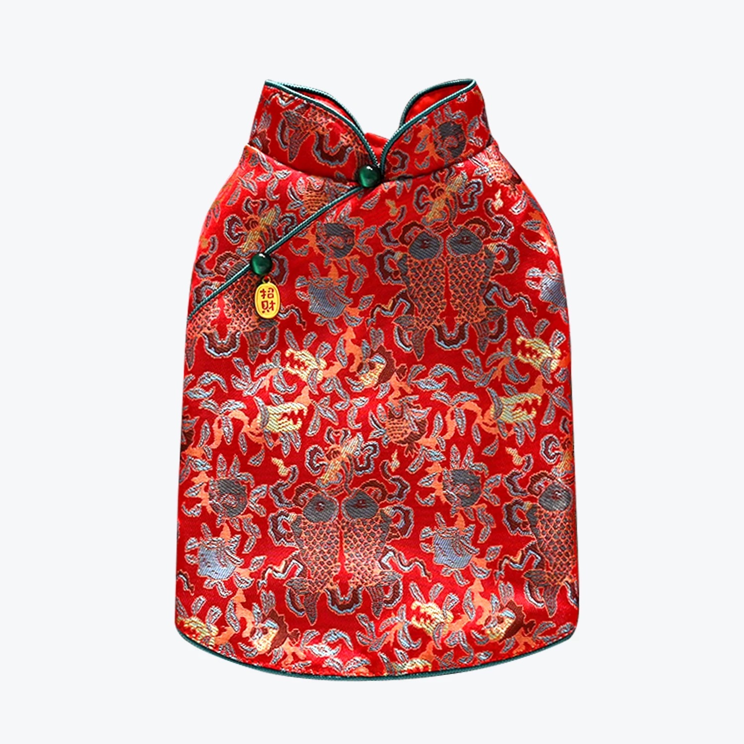 新年唐装 翡翠纽扣 宠物新年衣