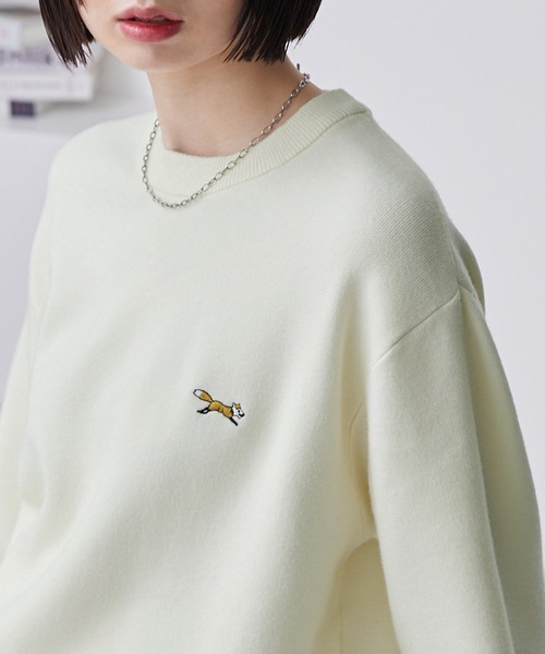 日本 Penneys Logo Jacquard Sweatshirt [kn829]