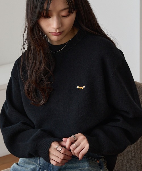 日本 Penneys Logo Jacquard Sweatshirt [kn829]