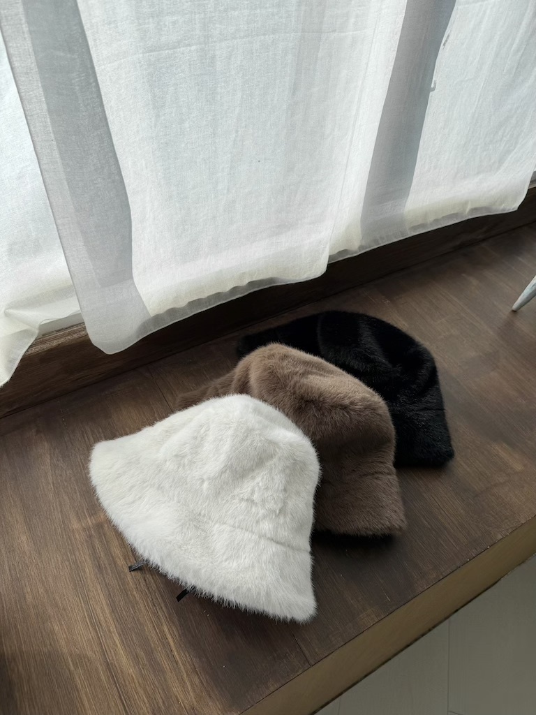 超溫暖毛毛漁夫帽