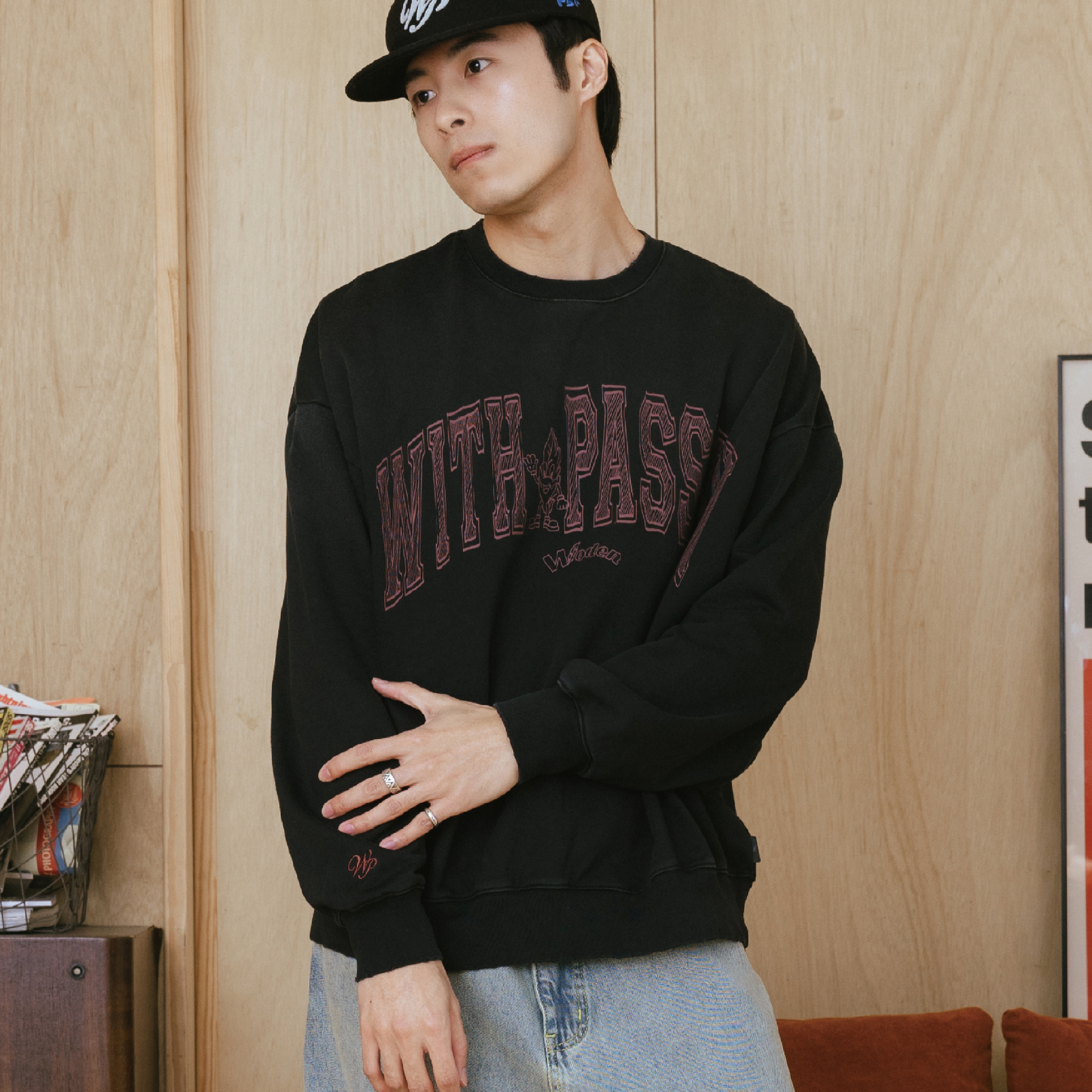 WODEN® x P.B.P Vintage College Sweatshirt 復古大學Tee