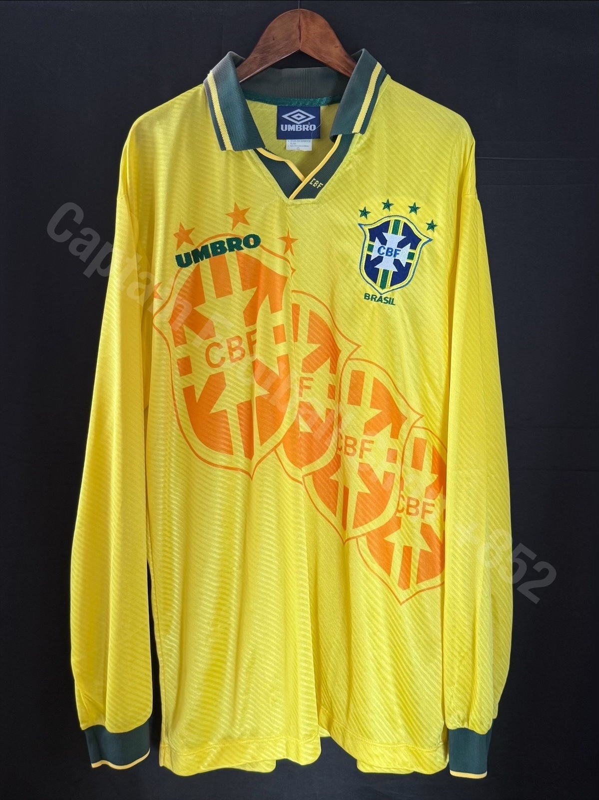 (Player Issue) Brazil 1995 Umbro L/S Home Player Issue Shirt