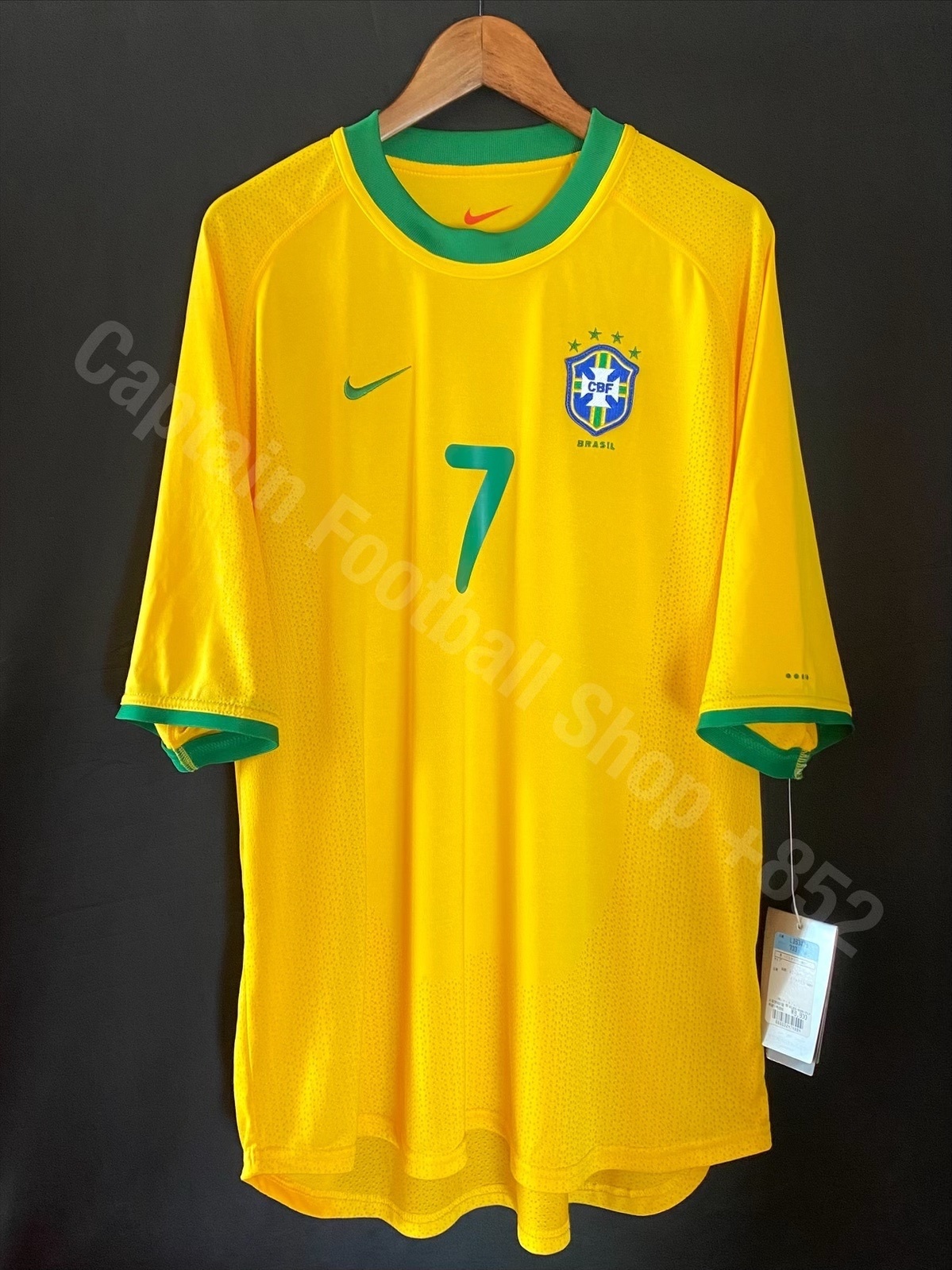 (BNWT) Brazil 2000-2001 Nike Home Shirt #7 RONALDINHO
