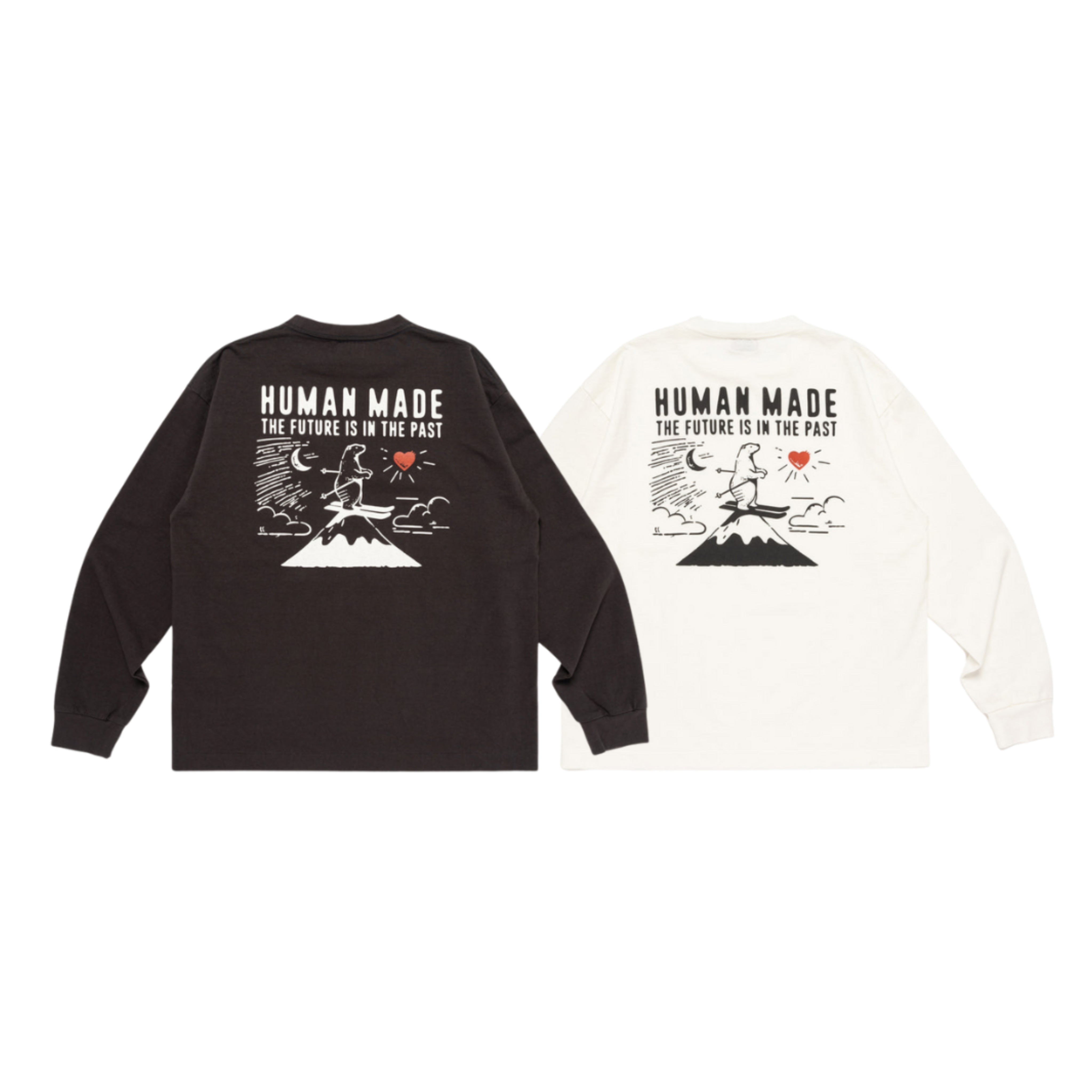 2025AW HUMAN MADE GRAPHIC L/S T-SHIRT 滑雪登頂北極熊長T 現貨