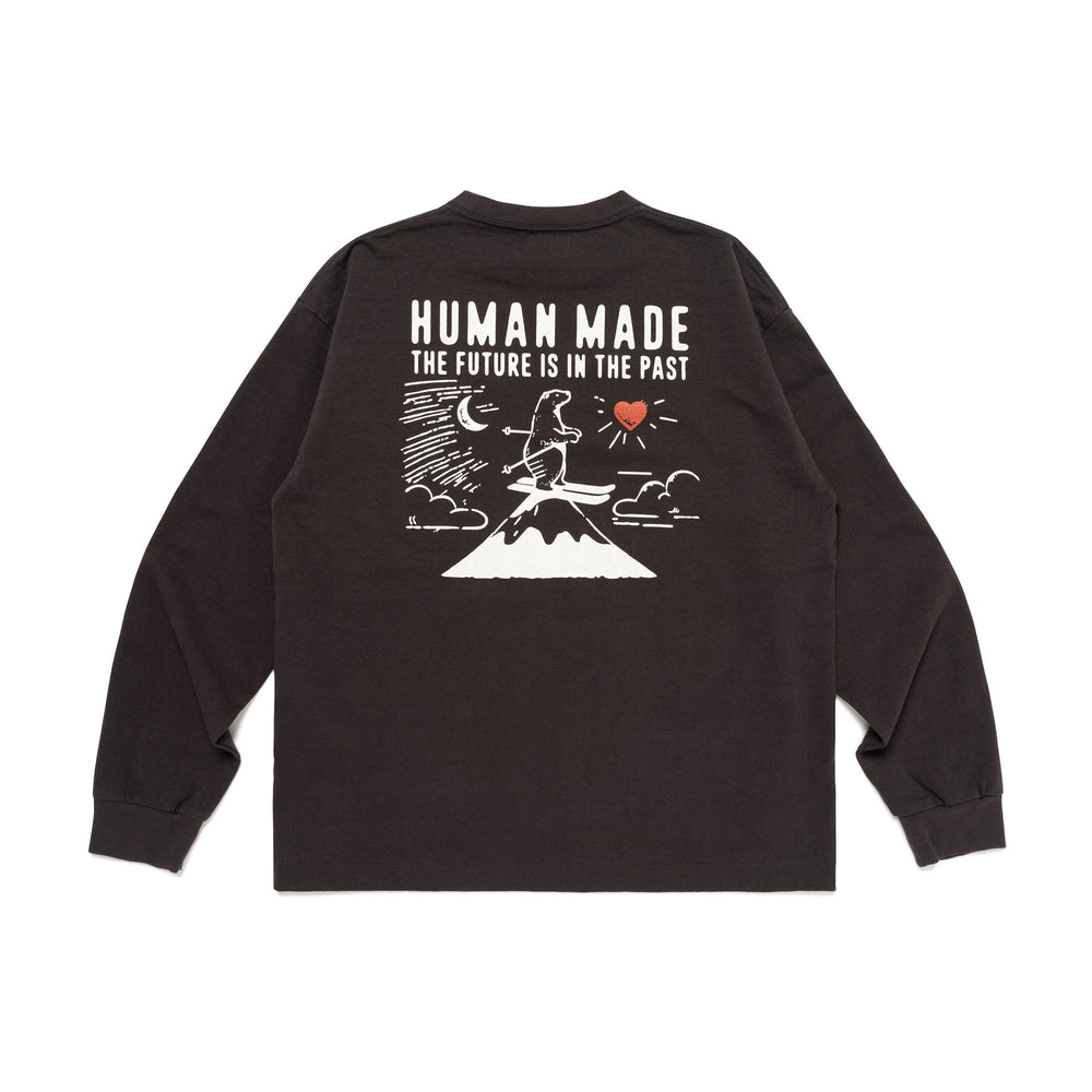 2025AW HUMAN MADE GRAPHIC L/S T-SHIRT 滑雪登頂北極熊長T 現貨