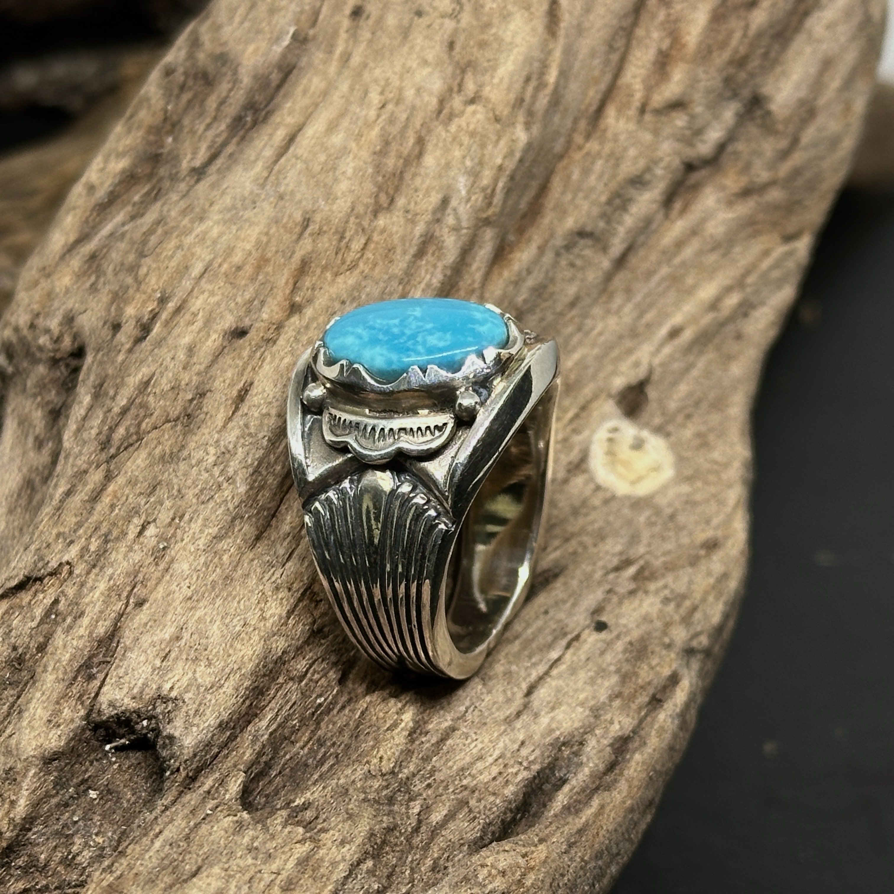 G_Smith-純銀鑲Nacozari 松石戒指