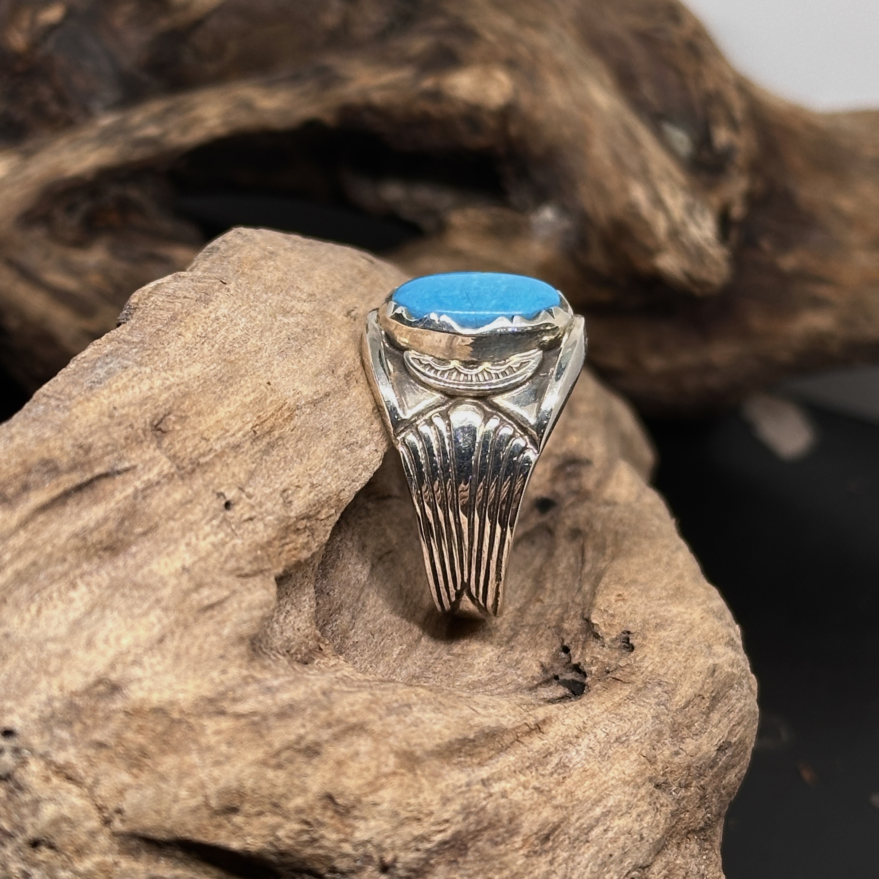 G_Smith-純銀鑲Nacozari 松石戒指