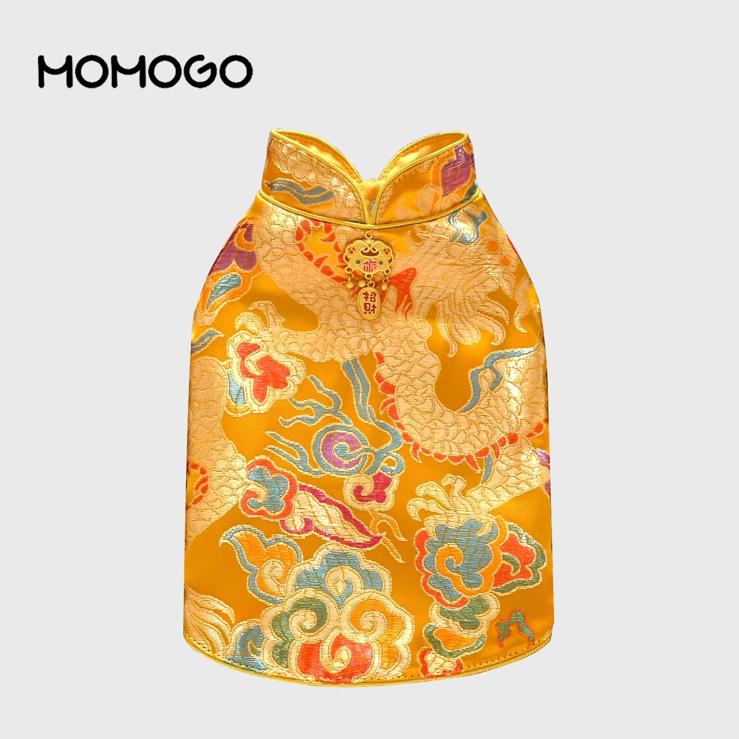 新年唐装 金属吊坠 宠物新年衣