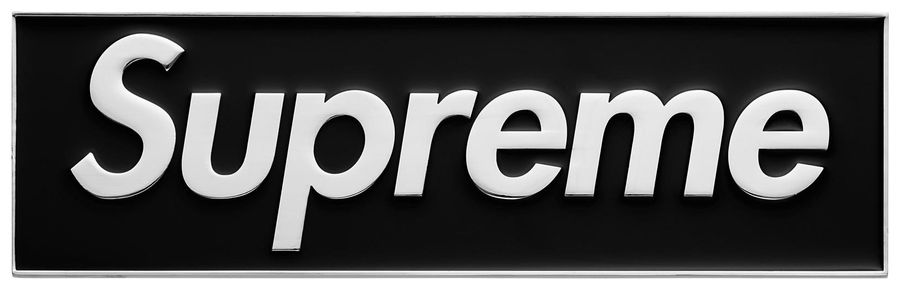 2025AW SUPREME BOX LOGO CAR EMBLEM 汽車 車牌 裝飾 擺飾 現貨 FW25A112