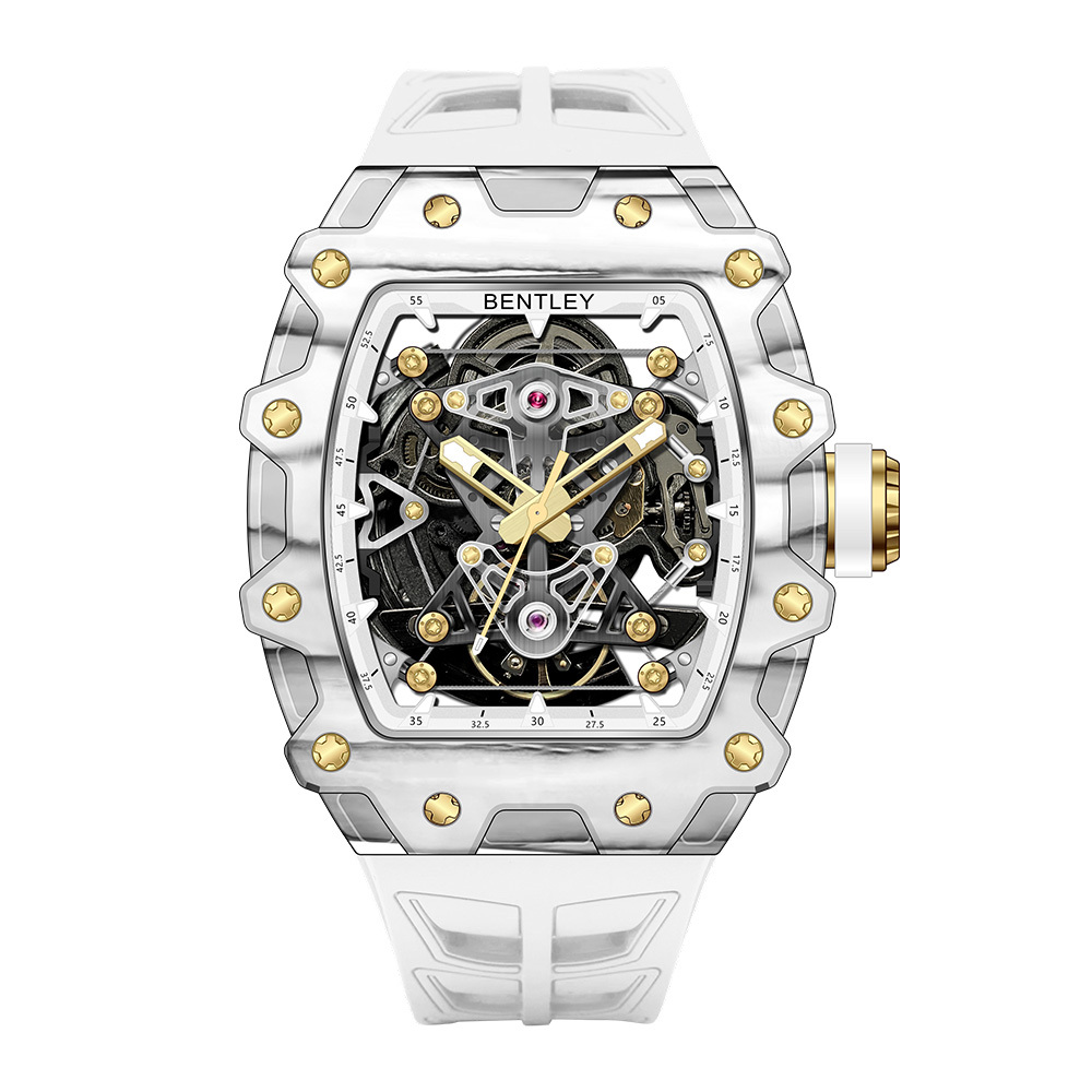 【BENTLEY 賓利】THE VIBRANCE 熾影系列 BL-71 酒桶 碳纖維+鋁合金錶殼 機械 鏤空 夜光 手錶
