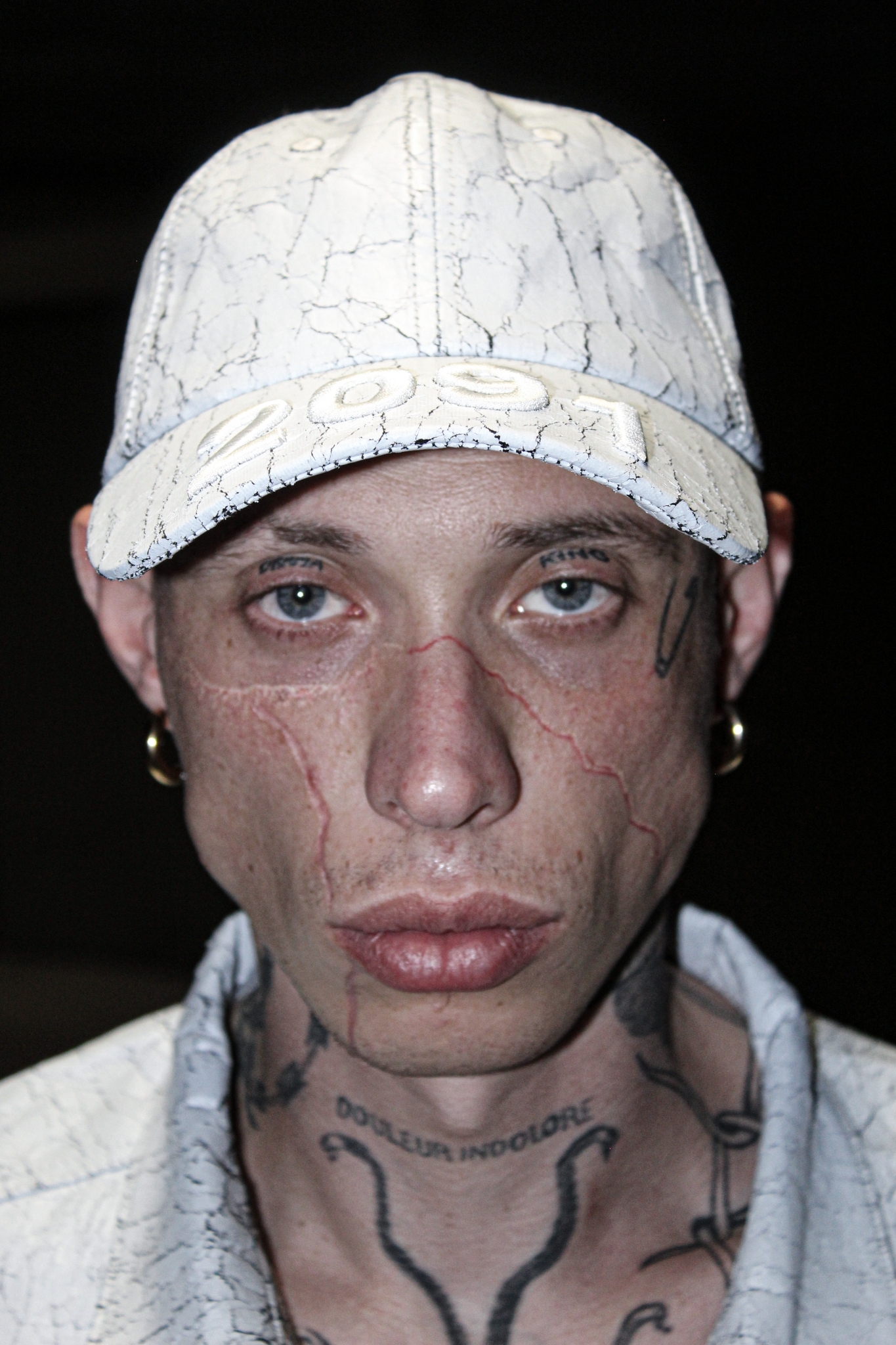 Bornrich｜2091 Crackle Cap (White)