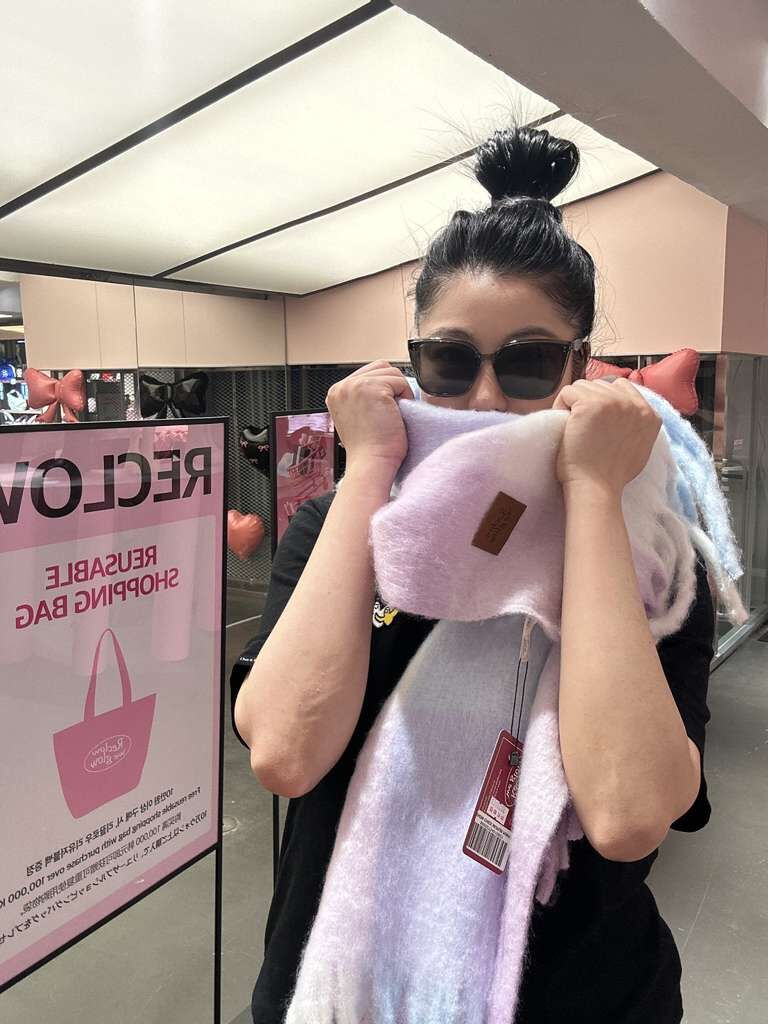 【直播】RECLOW LL121941 SNOW CHECK 圍巾