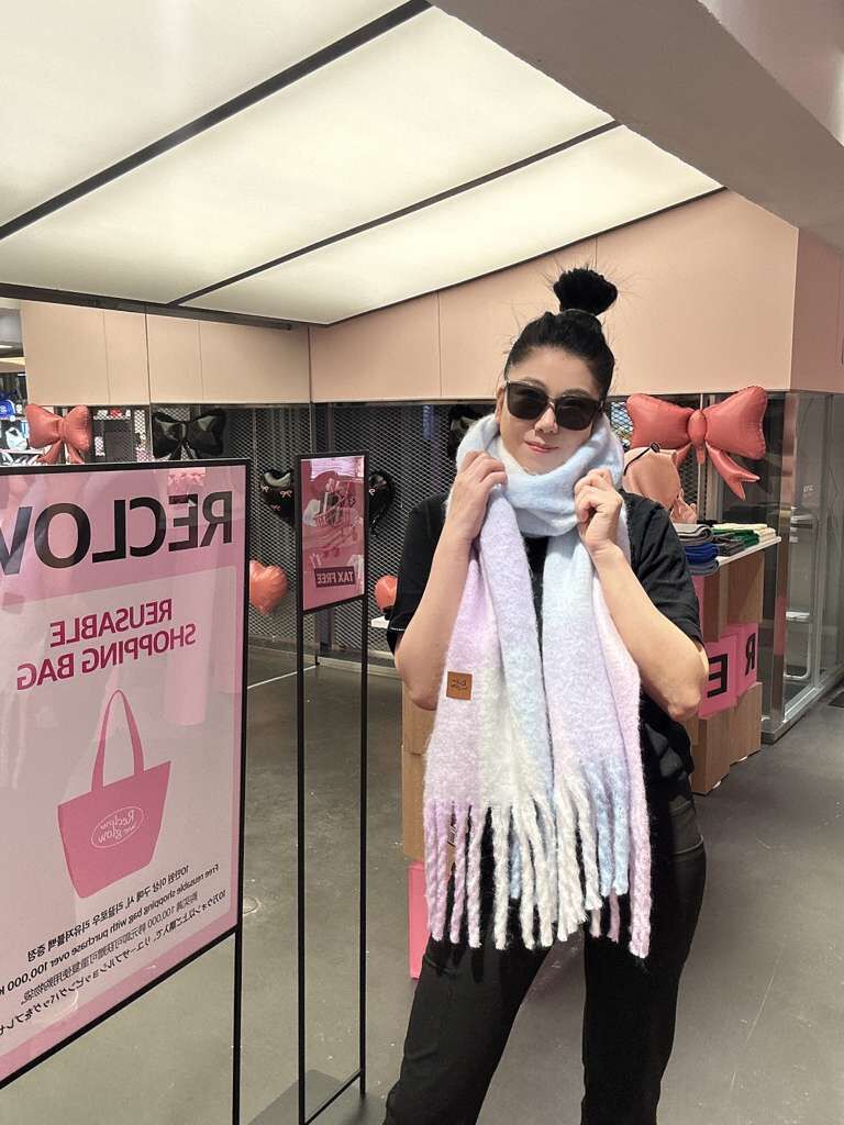 【直播】RECLOW LL121941 SNOW CHECK 圍巾