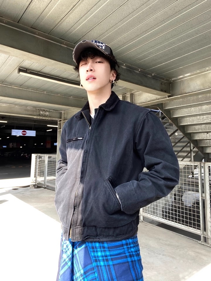 代購-<德國品牌>NO/FAITH 復古cleanfit 水洗做舊 磨破vintage 底特律 寬短版 外套 工裝夾克 男女同款