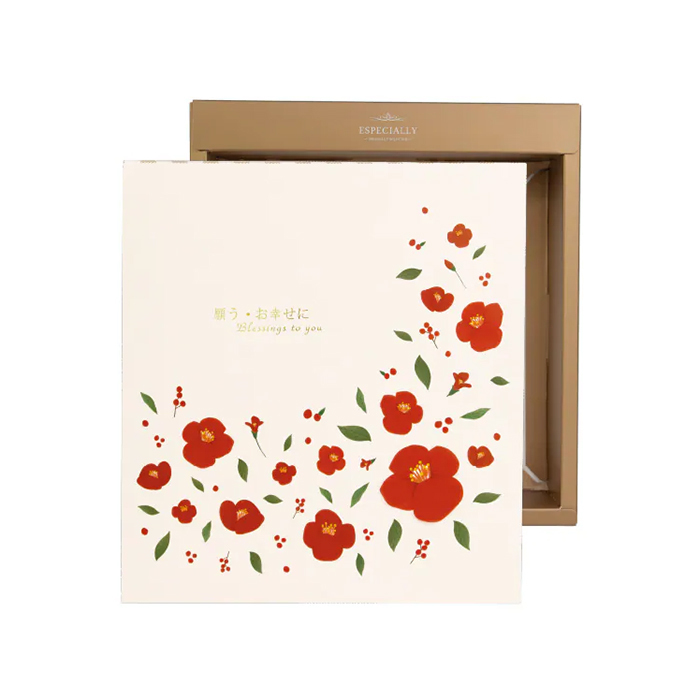 單層禮盒 花漾祝福 10入/包 21.5*21.5*5.5*1cm【3A01-121510】