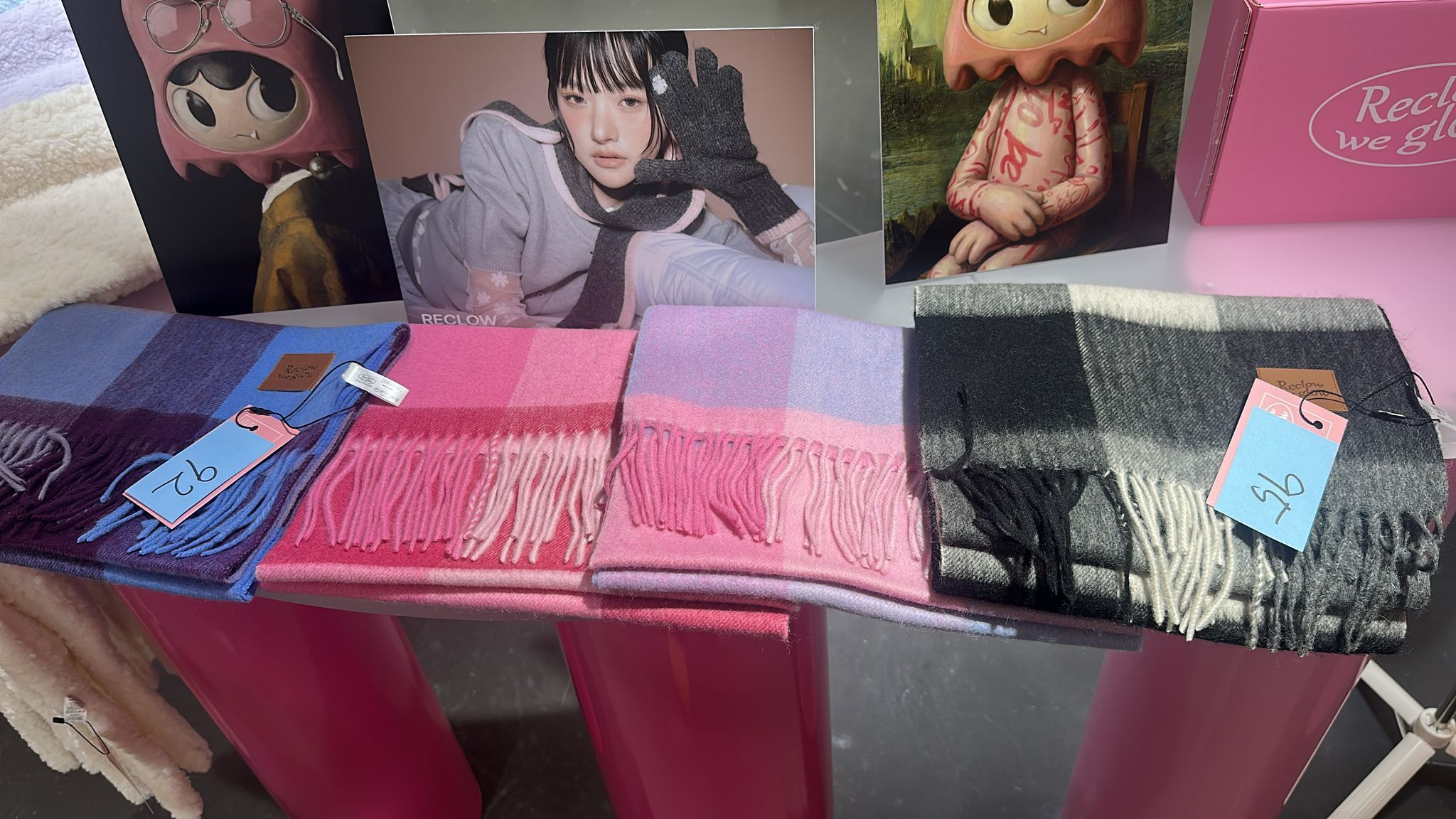 【直播】RECLOW LL121943 SODA POP 100% 羊毛圍巾 (回贈$20購物金)