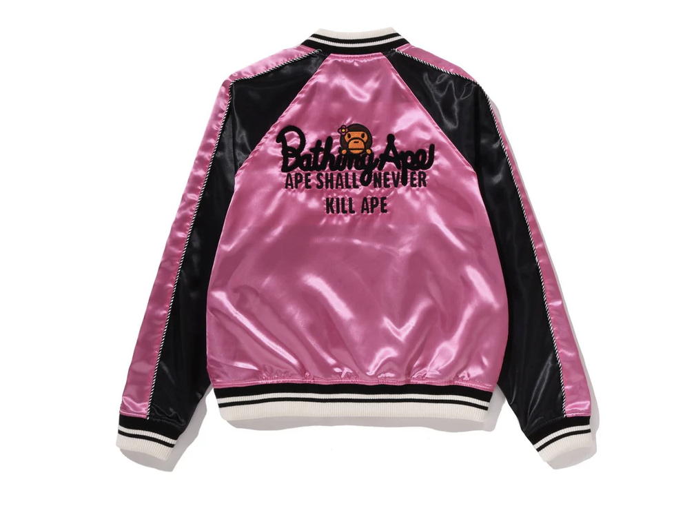 【BAPE女生】1220 發售 刺繡水鑽CRYSTAL STONE BABY LISA SOUVENIR JACKET