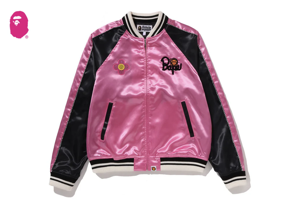 【BAPE女生】1220 發售 刺繡水鑽CRYSTAL STONE BABY LISA SOUVENIR JACKET