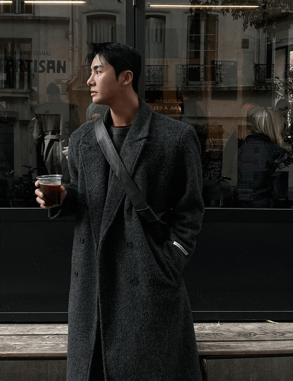 普里貝羅瑪毛絨長大衣