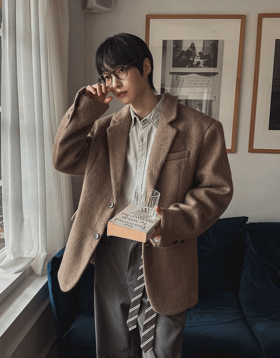 布蕾羊毛西裝外套