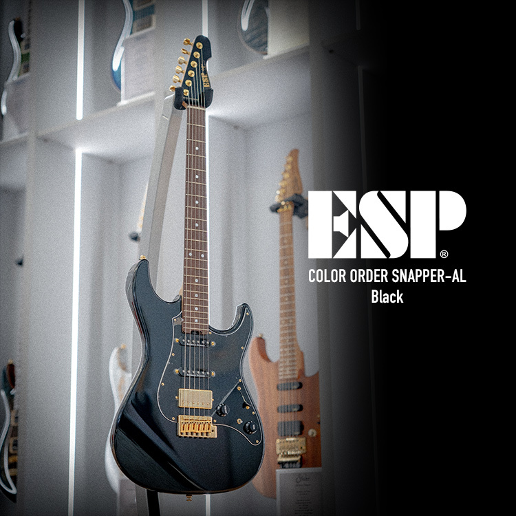 日廠 ESP Original Color Order SNAPPER-AL Black 電吉他