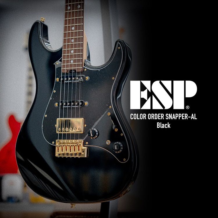 日廠 ESP Original Color Order SNAPPER-AL Black 電吉他