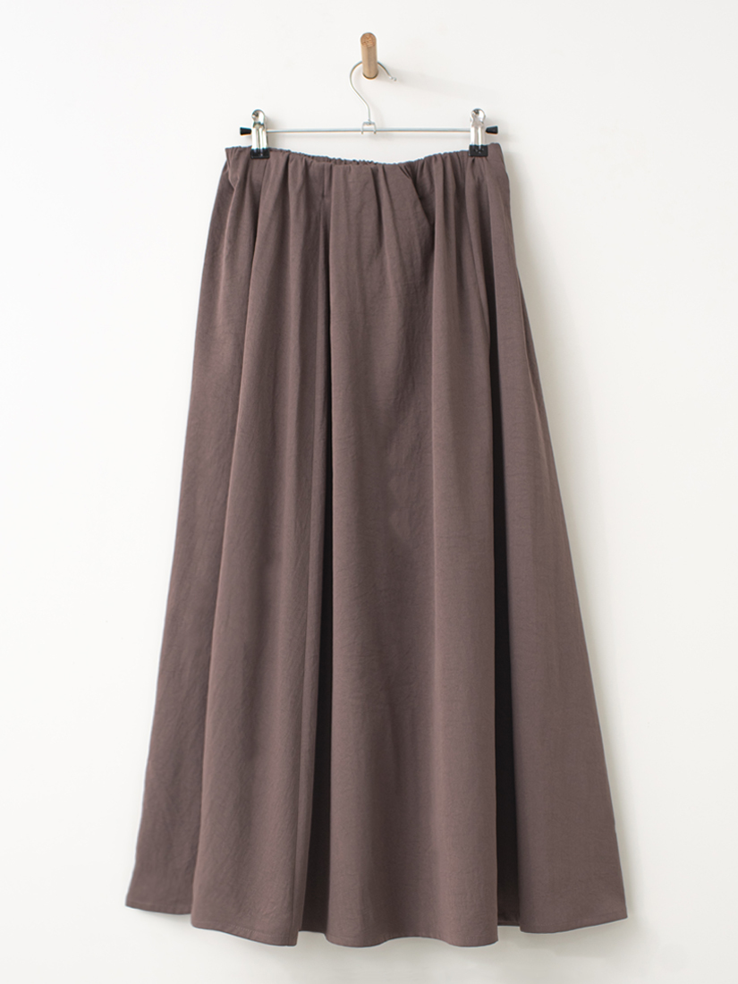 氣質簡約花苞腰寬襬長裙