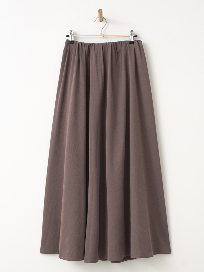 氣質簡約花苞腰寬襬長裙