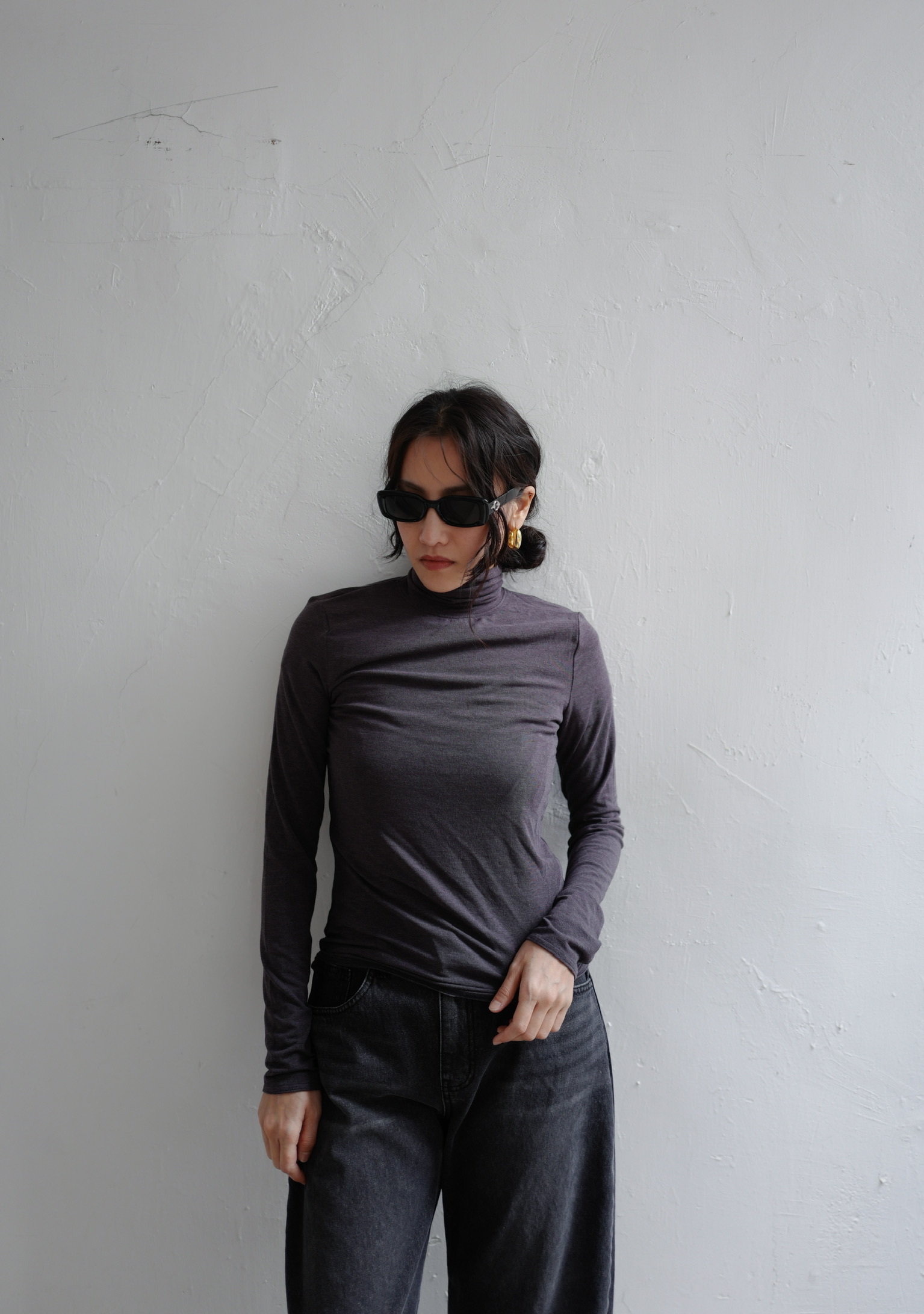 Turtle neck cotton top