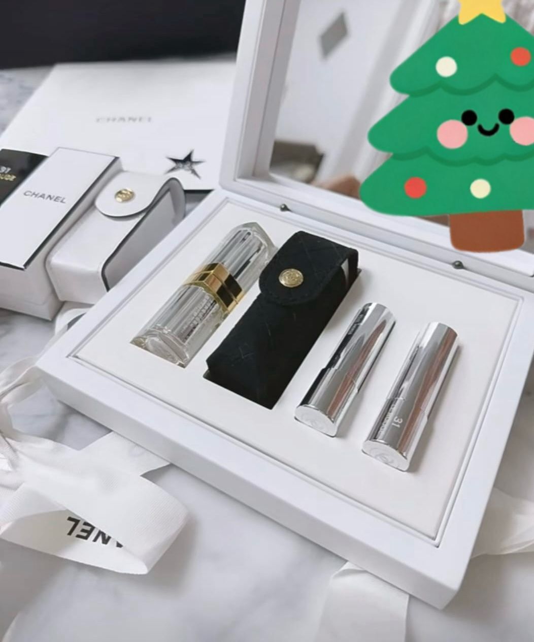 香港專櫃配專櫃紙袋 Chanel#31號唇膏限定禮盒