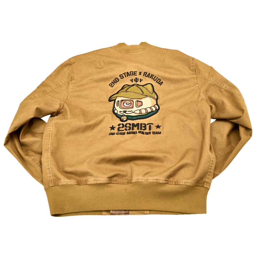 Rakuda x 2nd Stage MA1 FADED WASHED JACKET  WASHED KHAKI （洗水卡其）