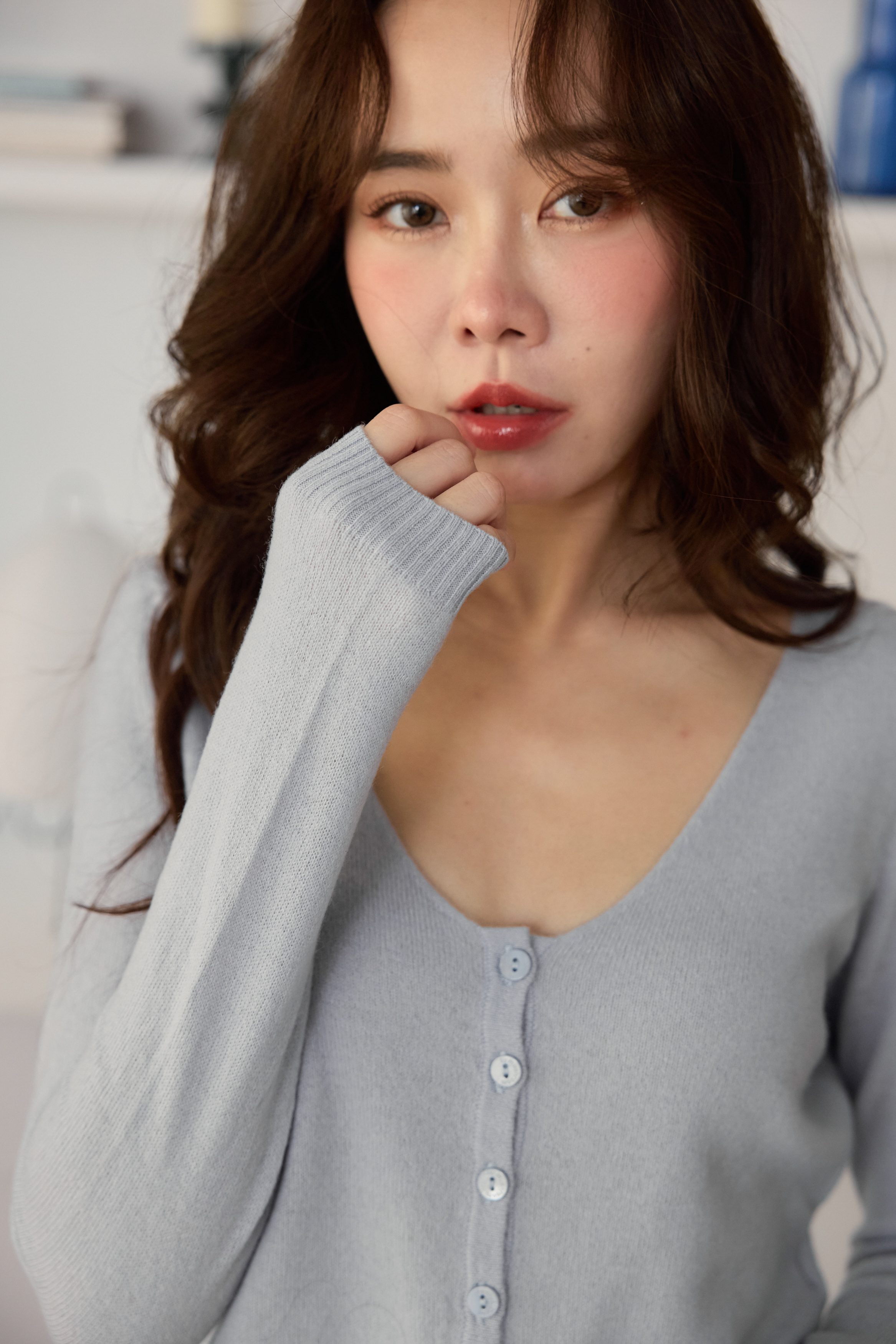 100%暖暖羊Baby Blue針織