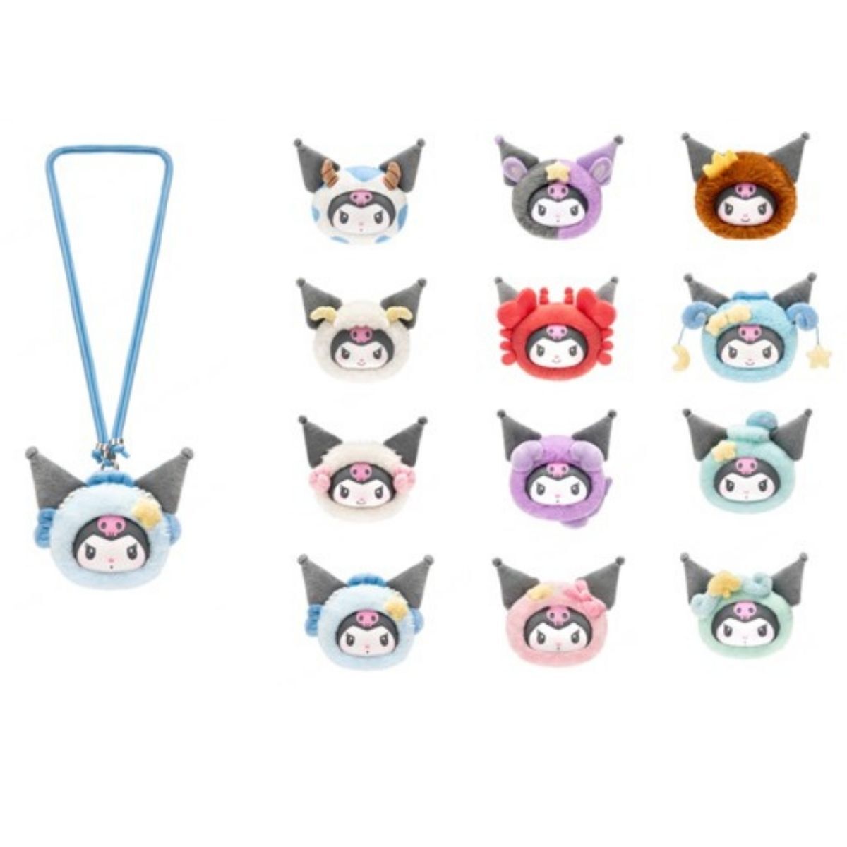 Kuromi十二星座系列毛絨掛飾盲盒